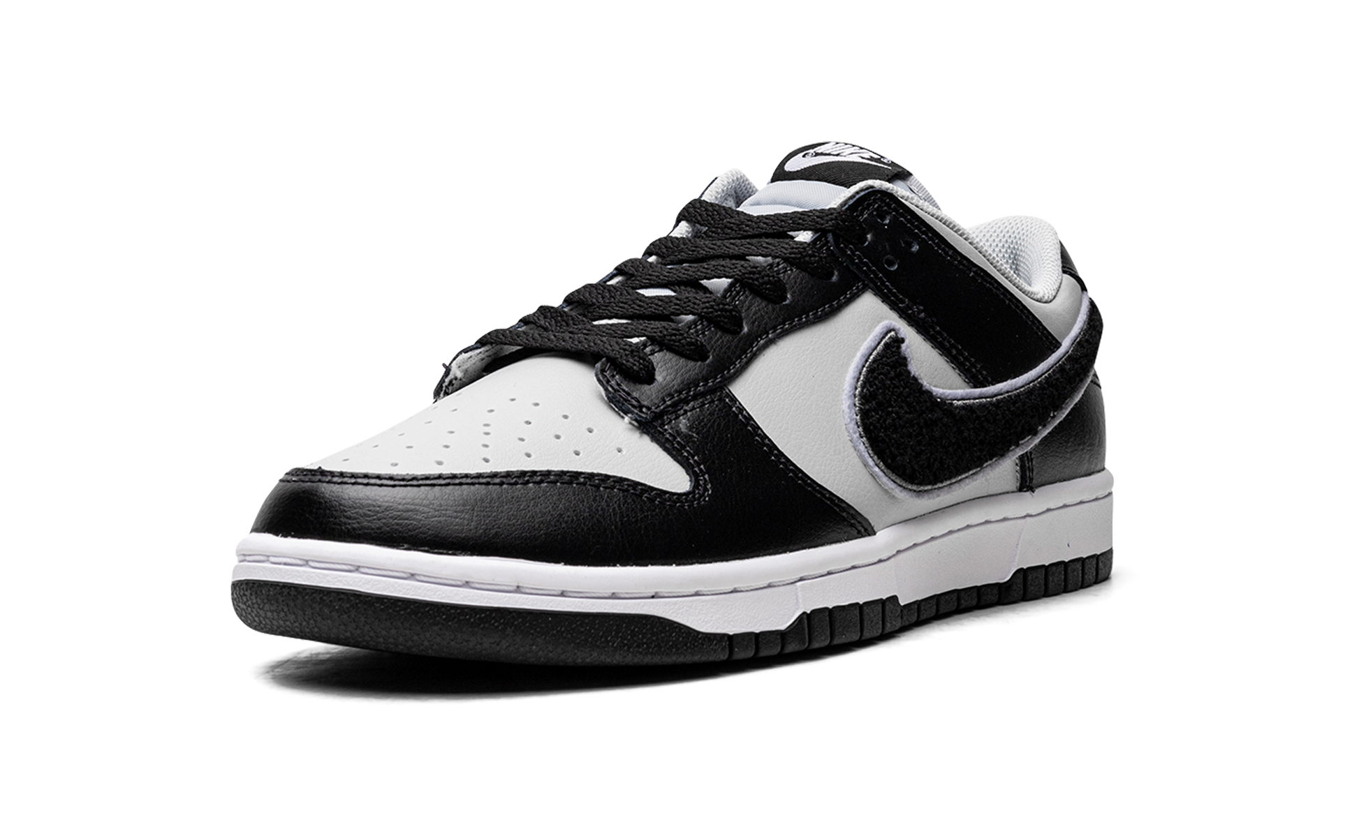 Dunk Low "chenille Swoosh Black Grey" - 4
