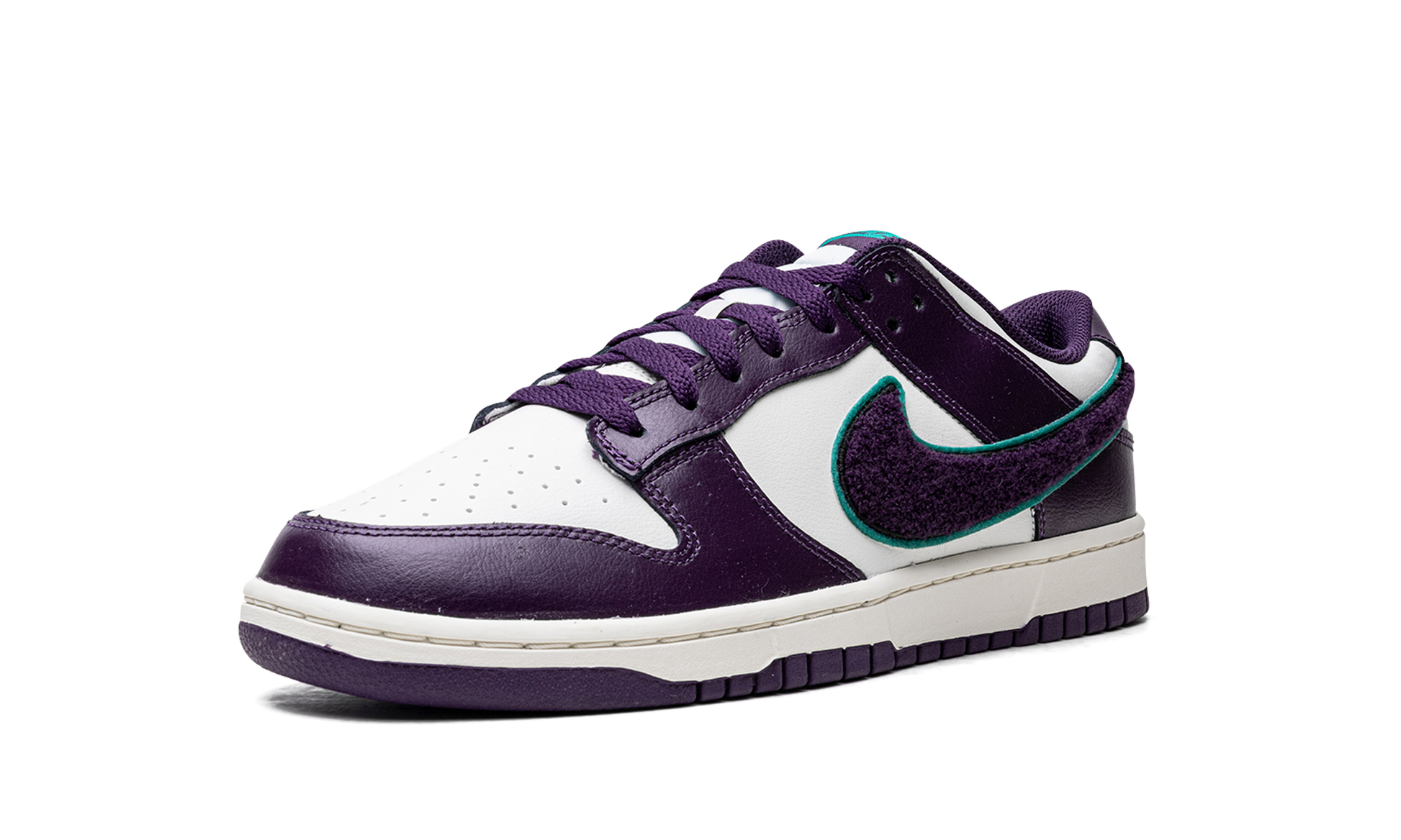 Dunk Low "chenille Swoosh - Grand Purple" - 4