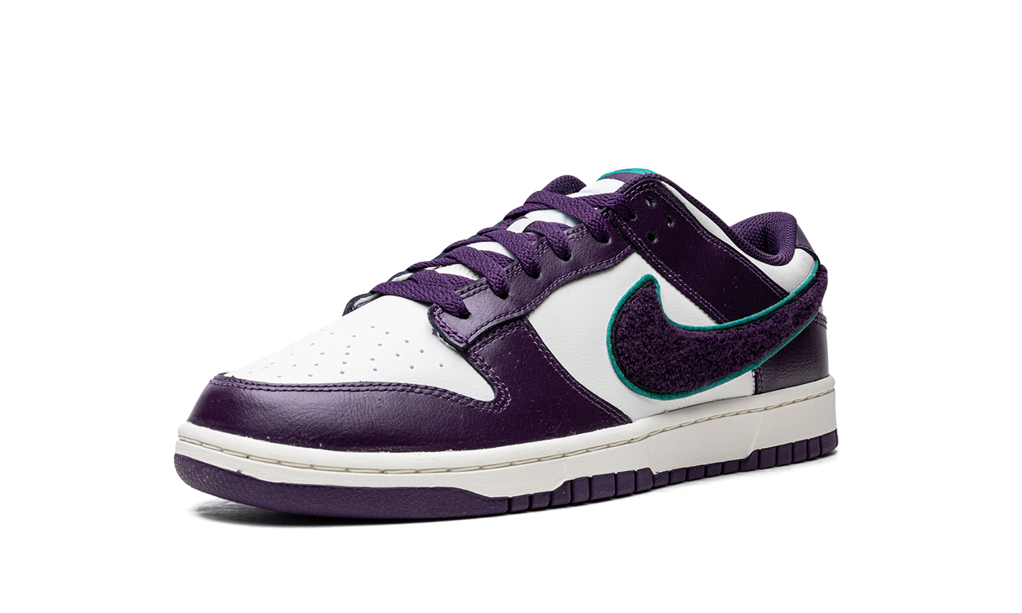 Dunk Low "chenille Swoosh - Grand Purple" - 4