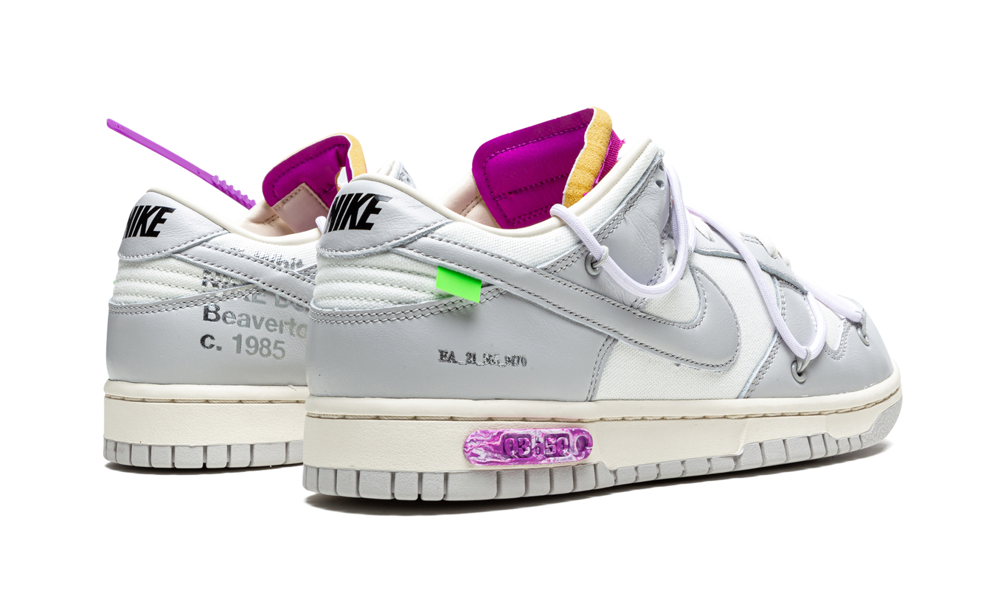 Dunk Low "off-white - Lot 03" - 3
