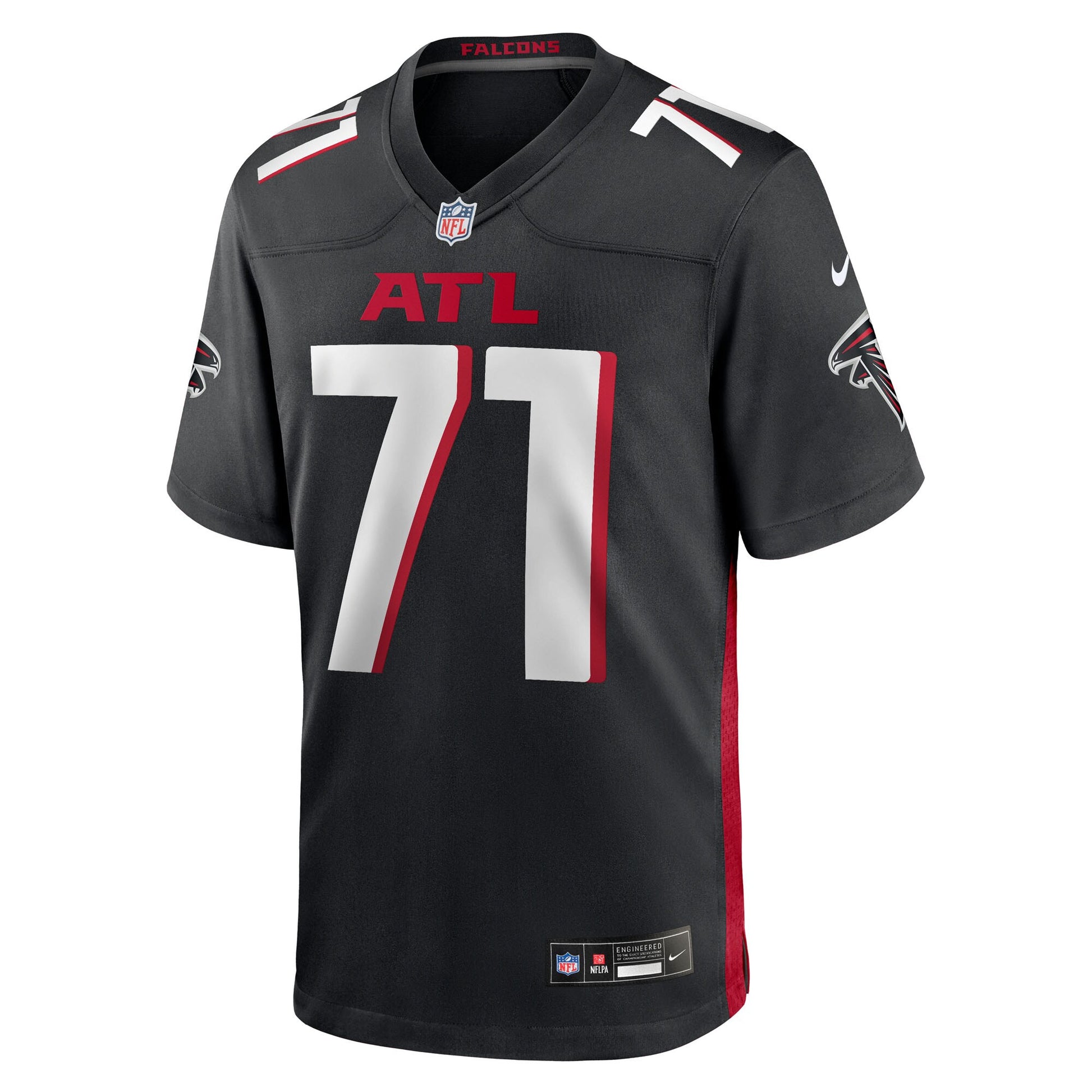 Elijah Wilkinson Atlanta Falcons Nike Team Game Jersey -  Black
