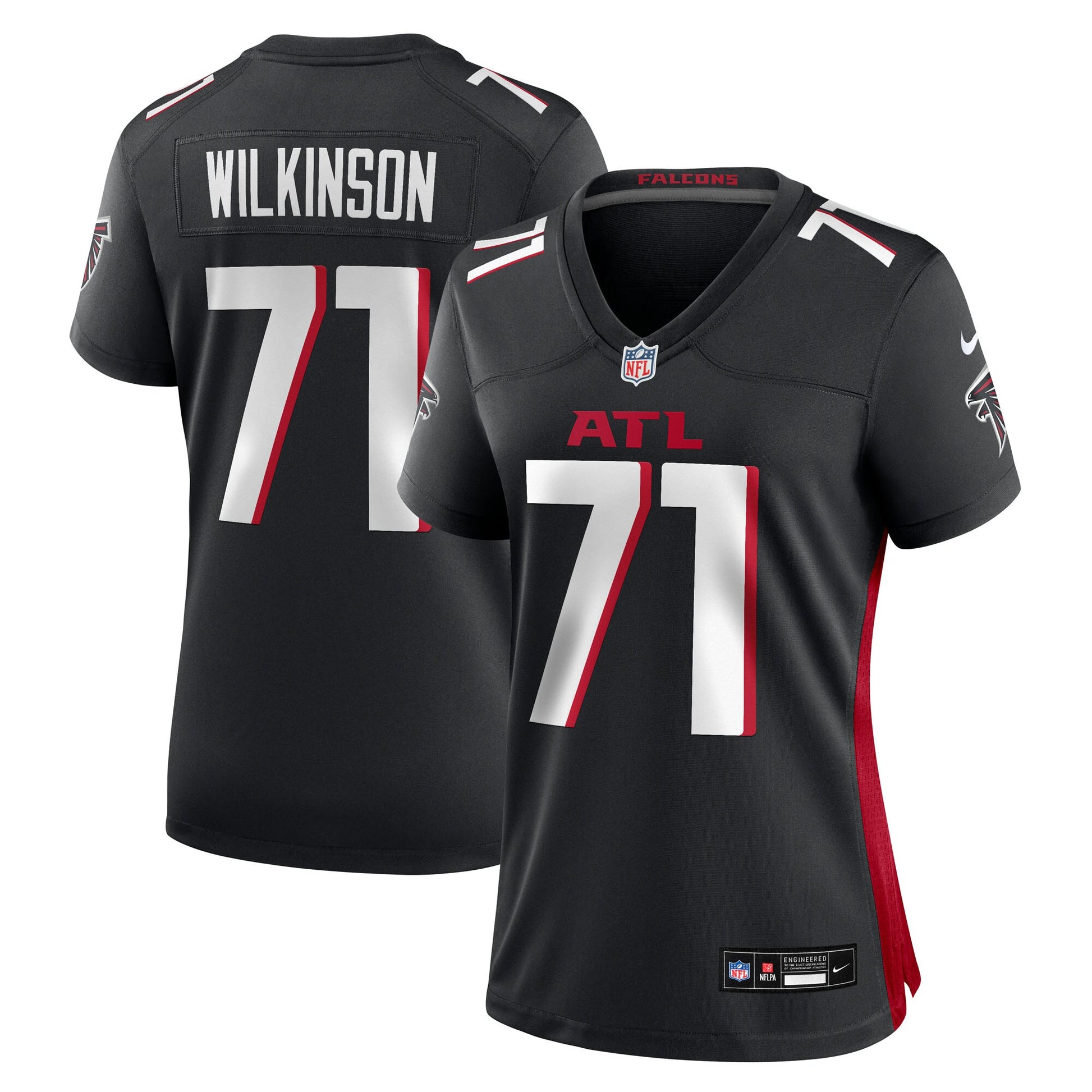 Elijah Wilkinson Atlanta Falcons Nike Women's Team Game Jersey -  Black
