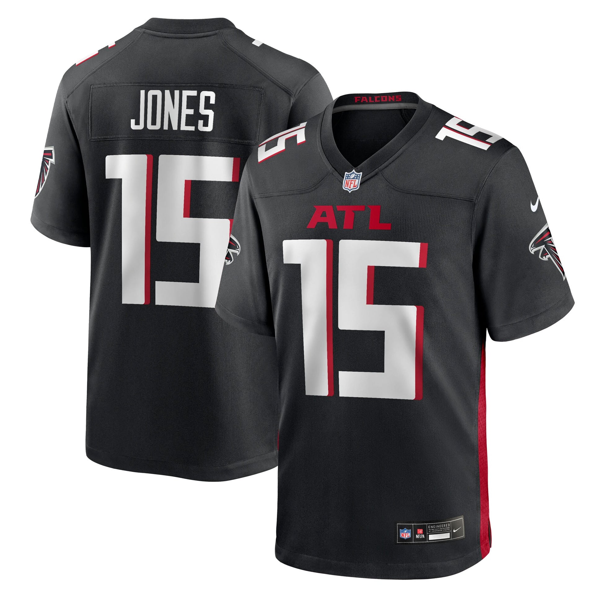 Emory Jones Atlanta Falcons Nike Team Game Jersey -  Black