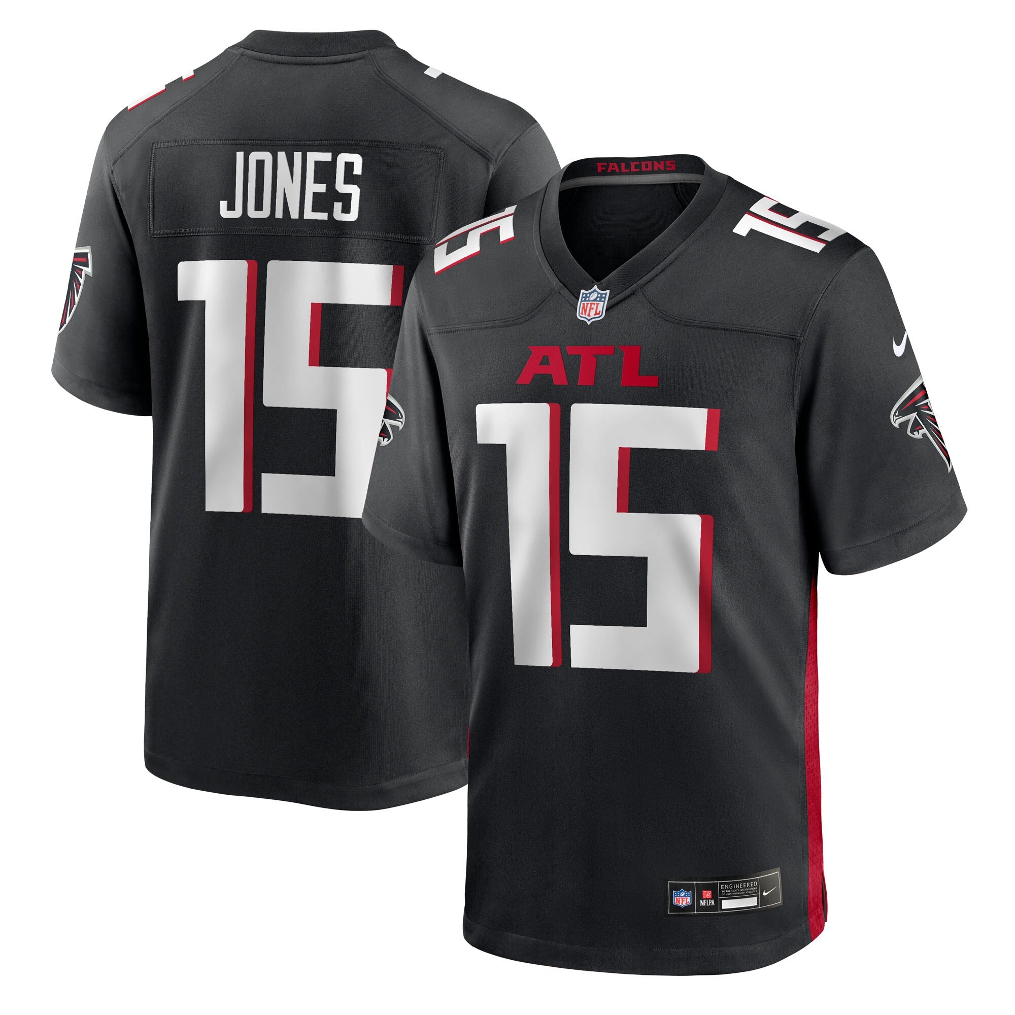 Emory Jones Atlanta Falcons Nike Team Game Jersey -  Black