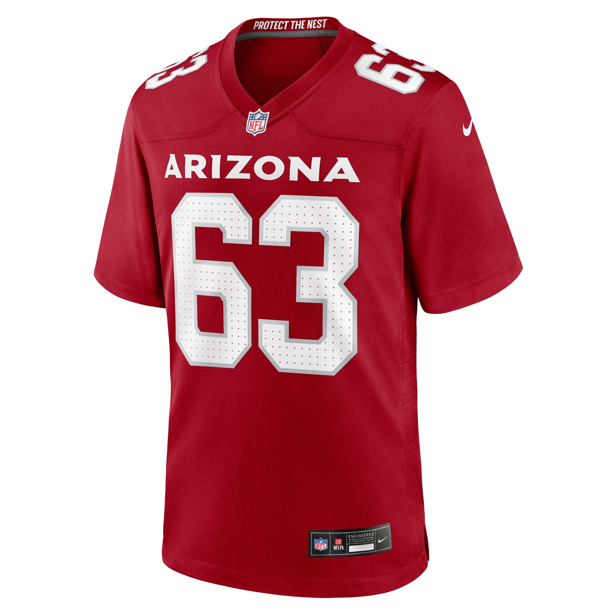 Evan Brown Arizona Cardinals Nike Team Game Jersey -  Cardinal