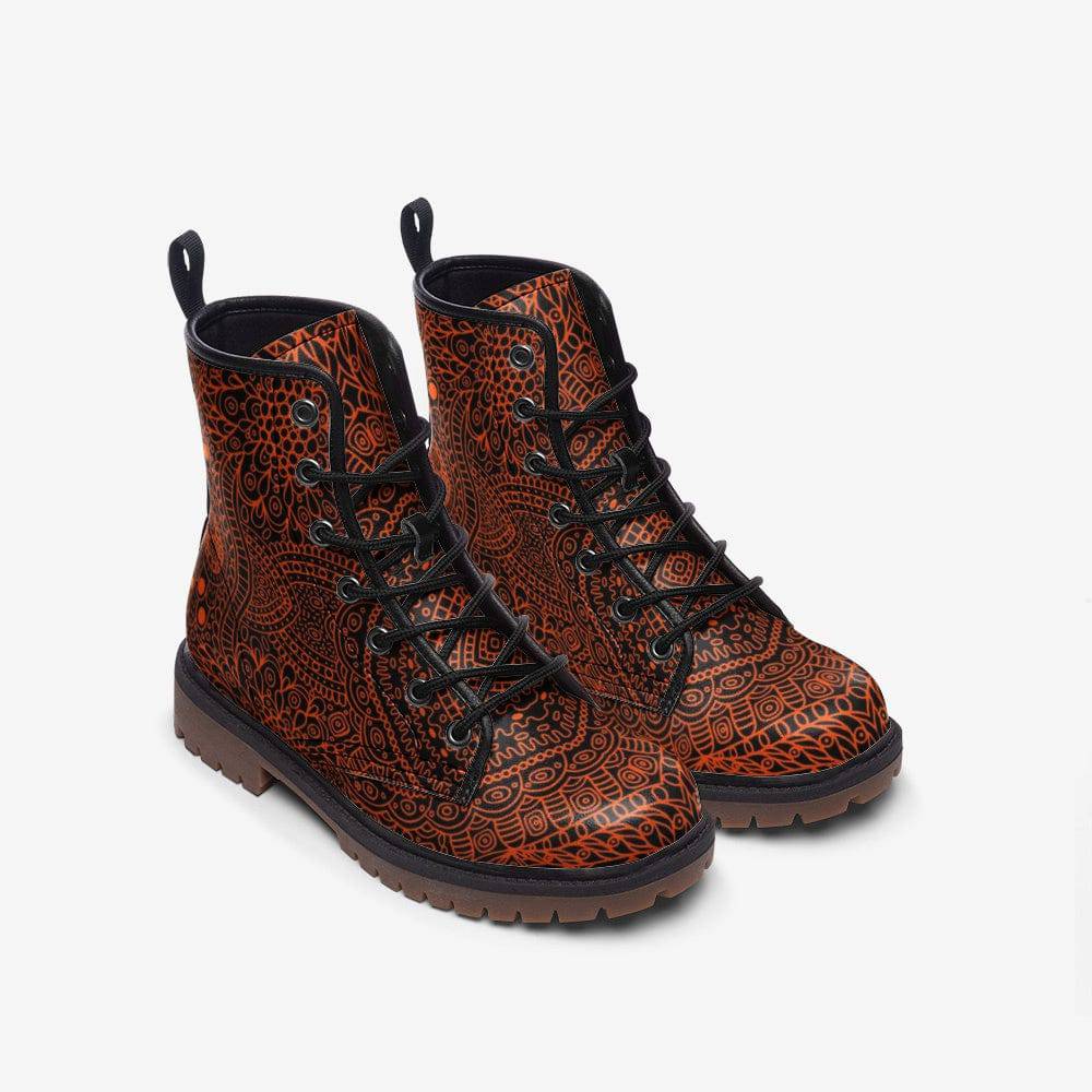 Red Earth Combat Boots
