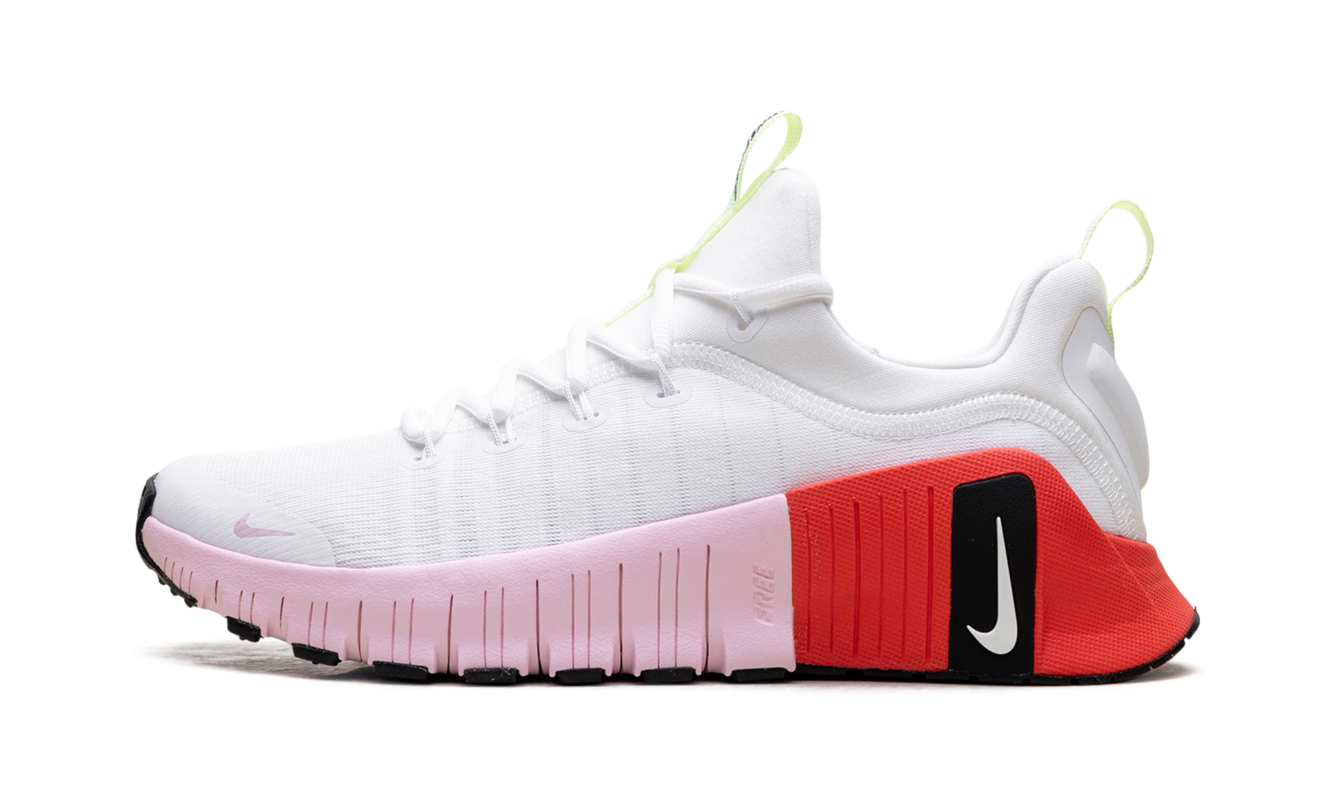 Free Metcon 6 Wmns "white Barely Volt Bright Crimson Pink Foam" - 1