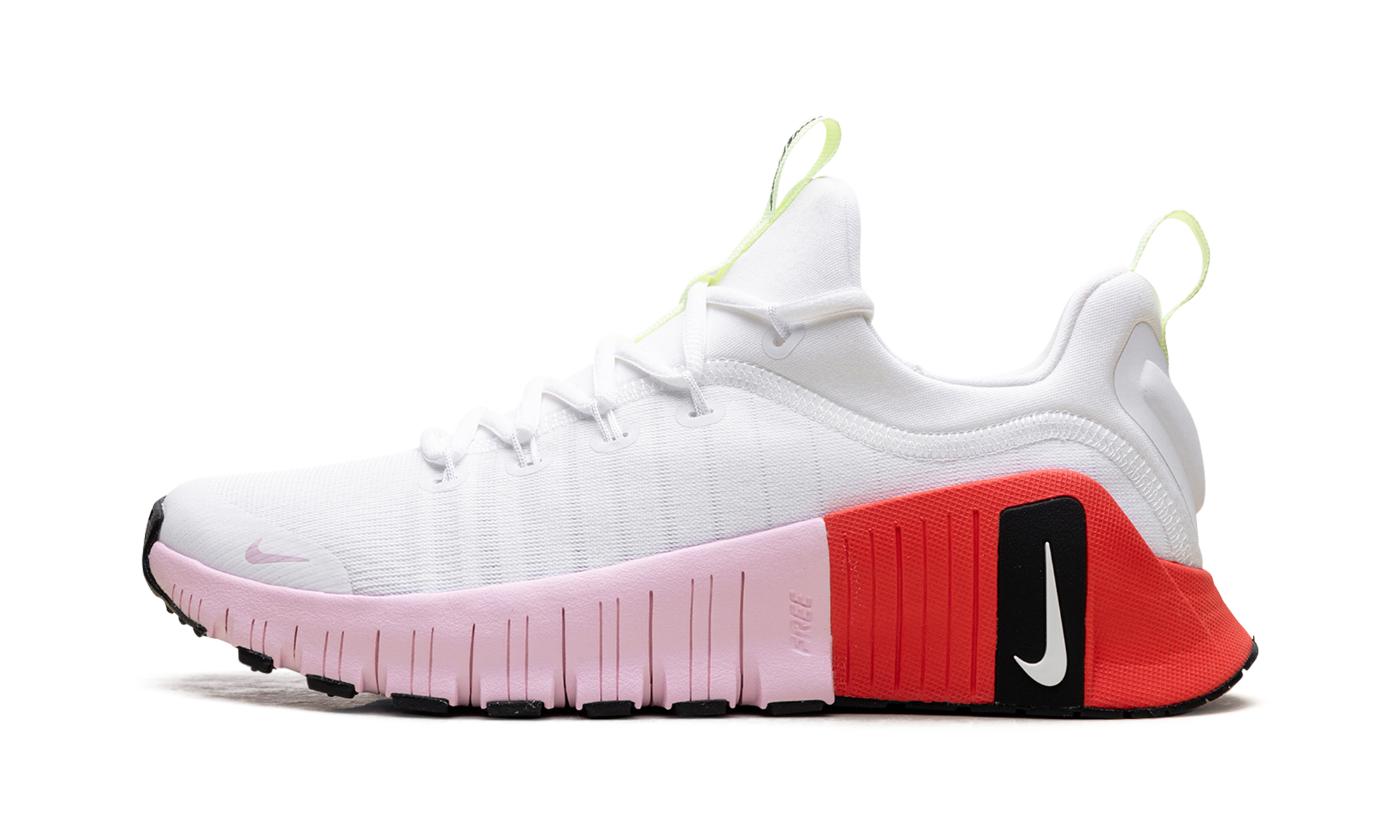 Free Metcon 6 Wmns "white Barely Volt Bright Crimson Pink Foam" - 1
