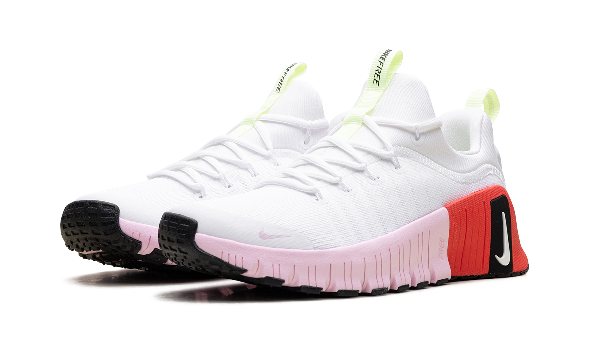 Free Metcon 6 Wmns "white Barely Volt Bright Crimson Pink Foam" - 2