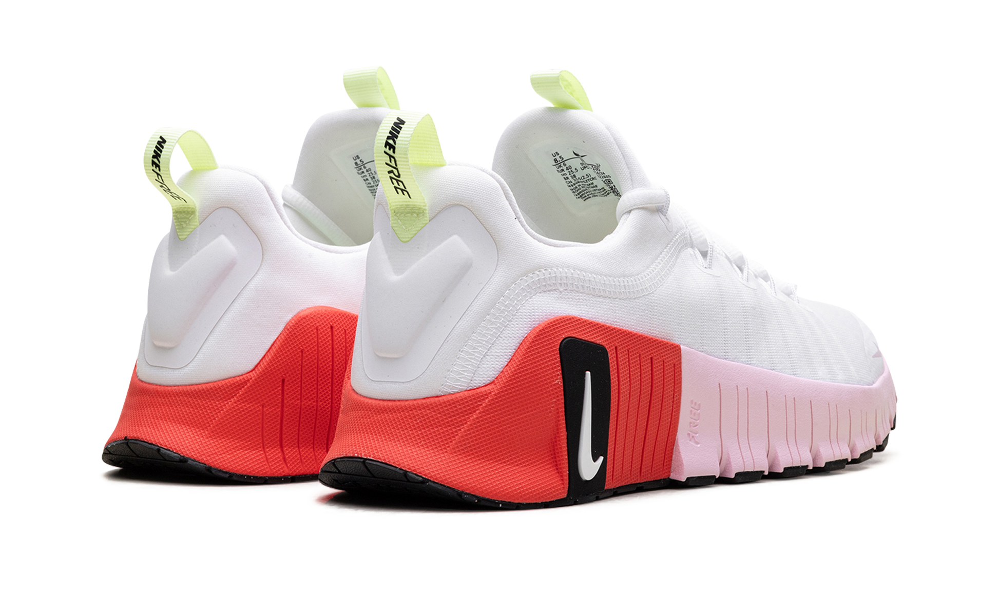 Free Metcon 6 Wmns "white Barely Volt Bright Crimson Pink Foam" - 3