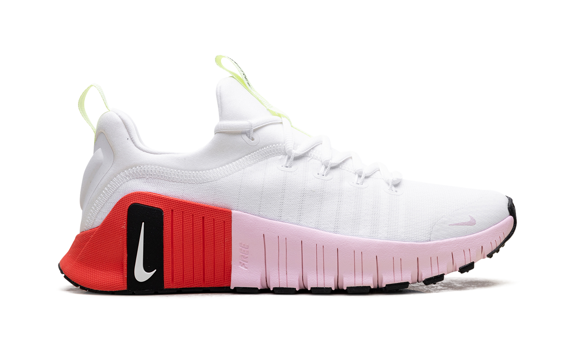 Free Metcon 6 Wmns "white Barely Volt Bright Crimson Pink Foam" - 6