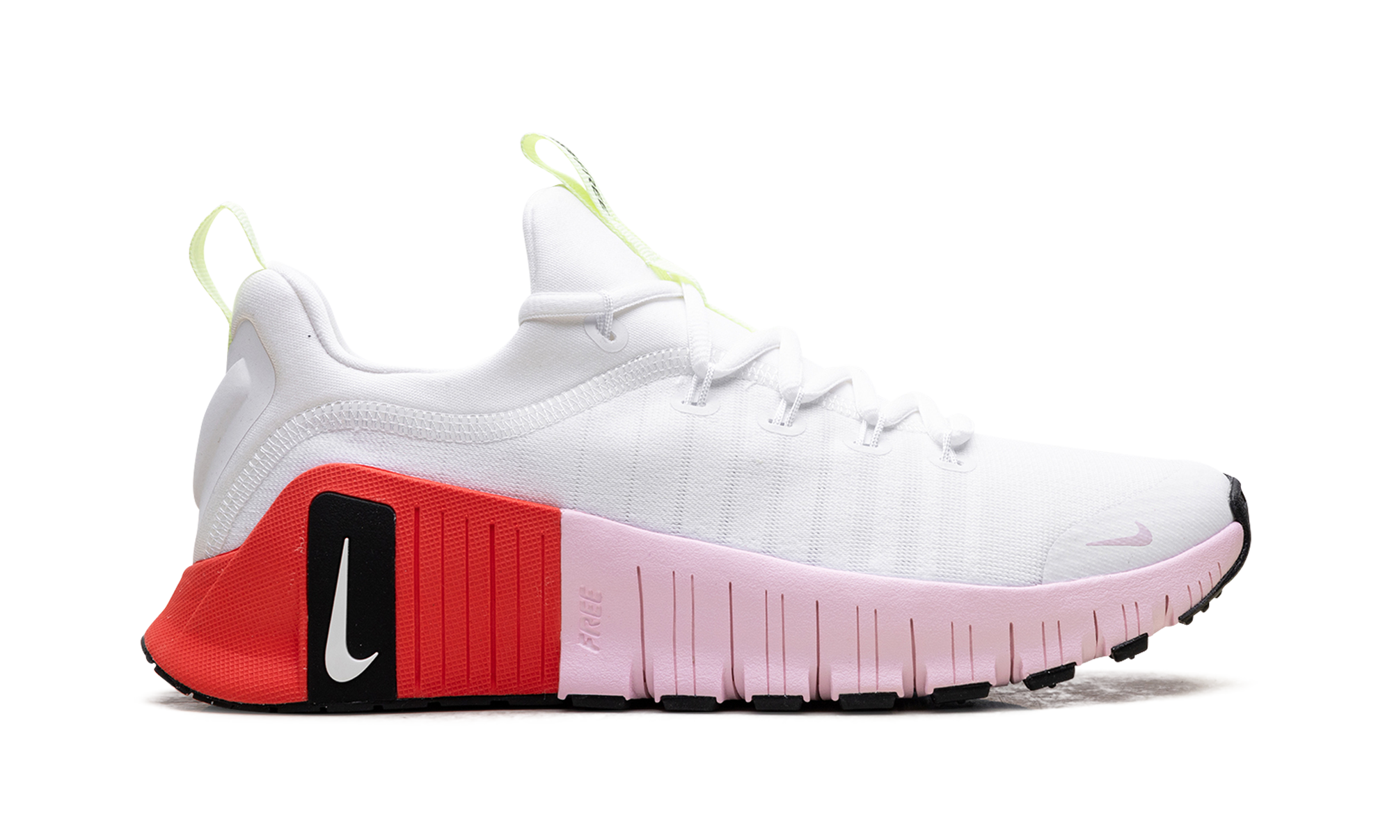 Free Metcon 6 Wmns "white Barely Volt Bright Crimson Pink Foam" - 6