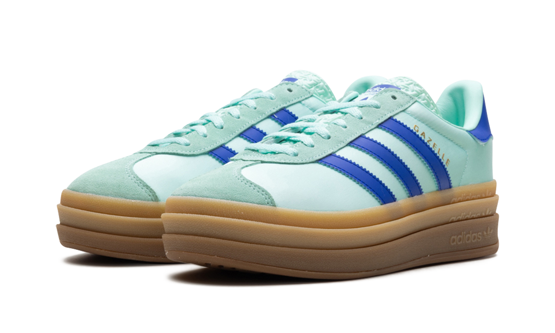 Gazelle Bold Wmns "clear Mint Lucid Blue Gold Metallic" - 2