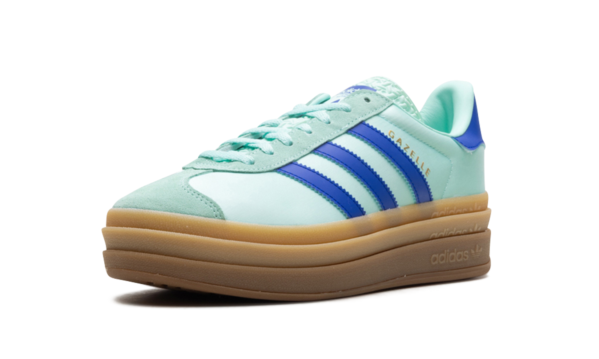 Gazelle Bold Wmns "clear Mint Lucid Blue Gold Metallic" - 4