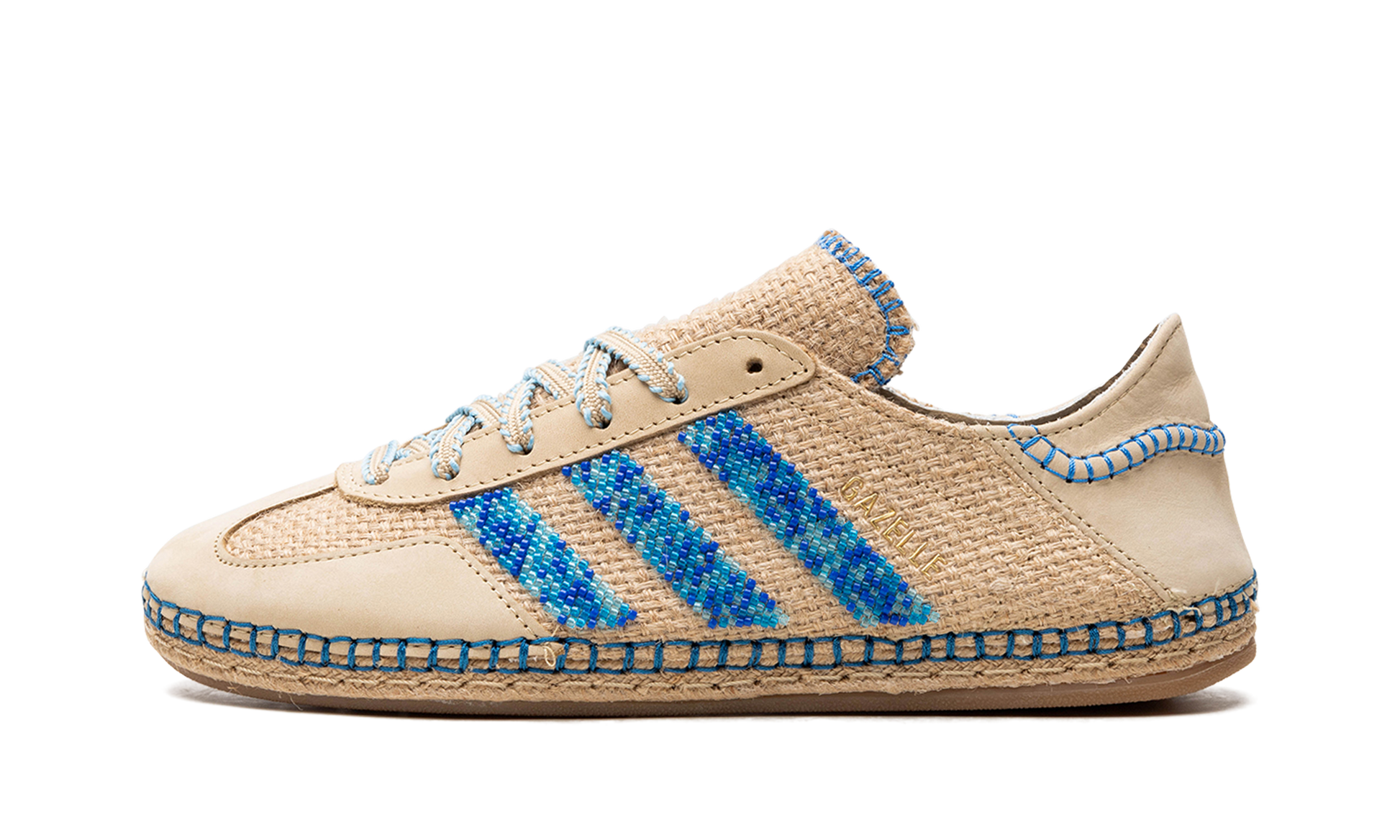 Gazelle "clot - Linen Khaki / Light Blue" - 1