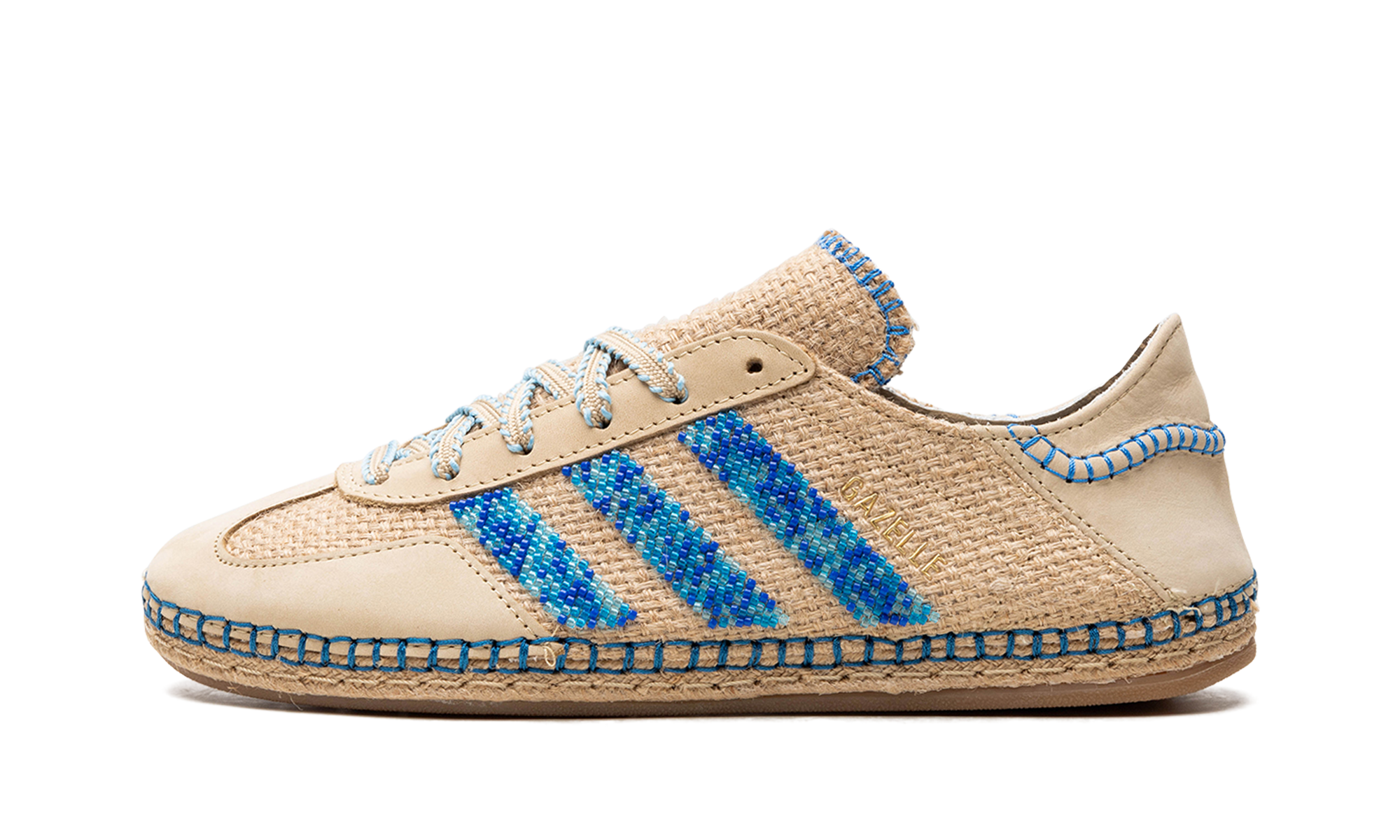 Gazelle "clot - Linen Khaki / Light Blue" - 1
