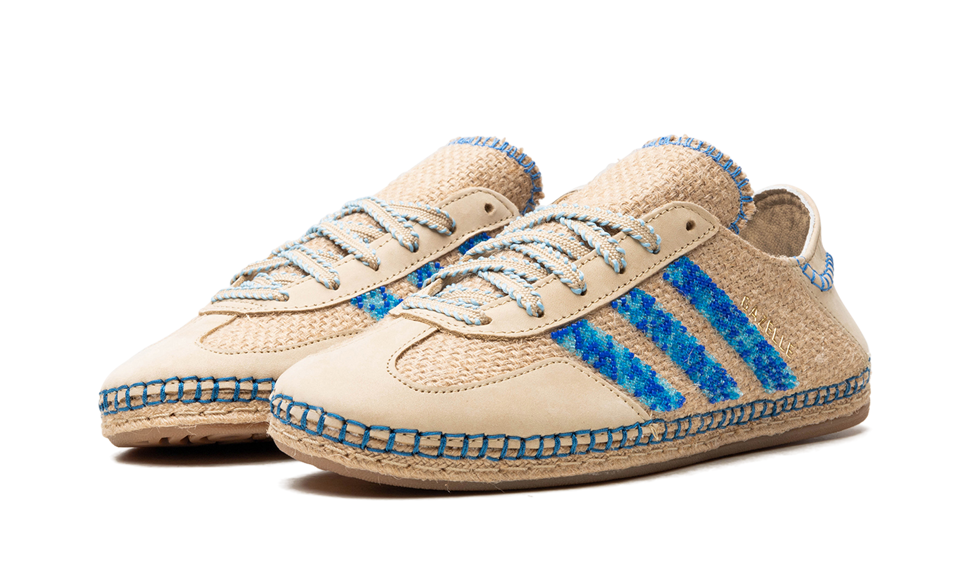 Gazelle "clot - Linen Khaki / Light Blue" - 2