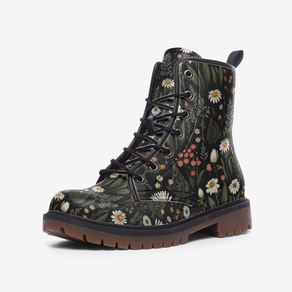 Cottagecore Boots | Custom Floral Boots for Men & Women | Cottagecore Gifts for Her and Him