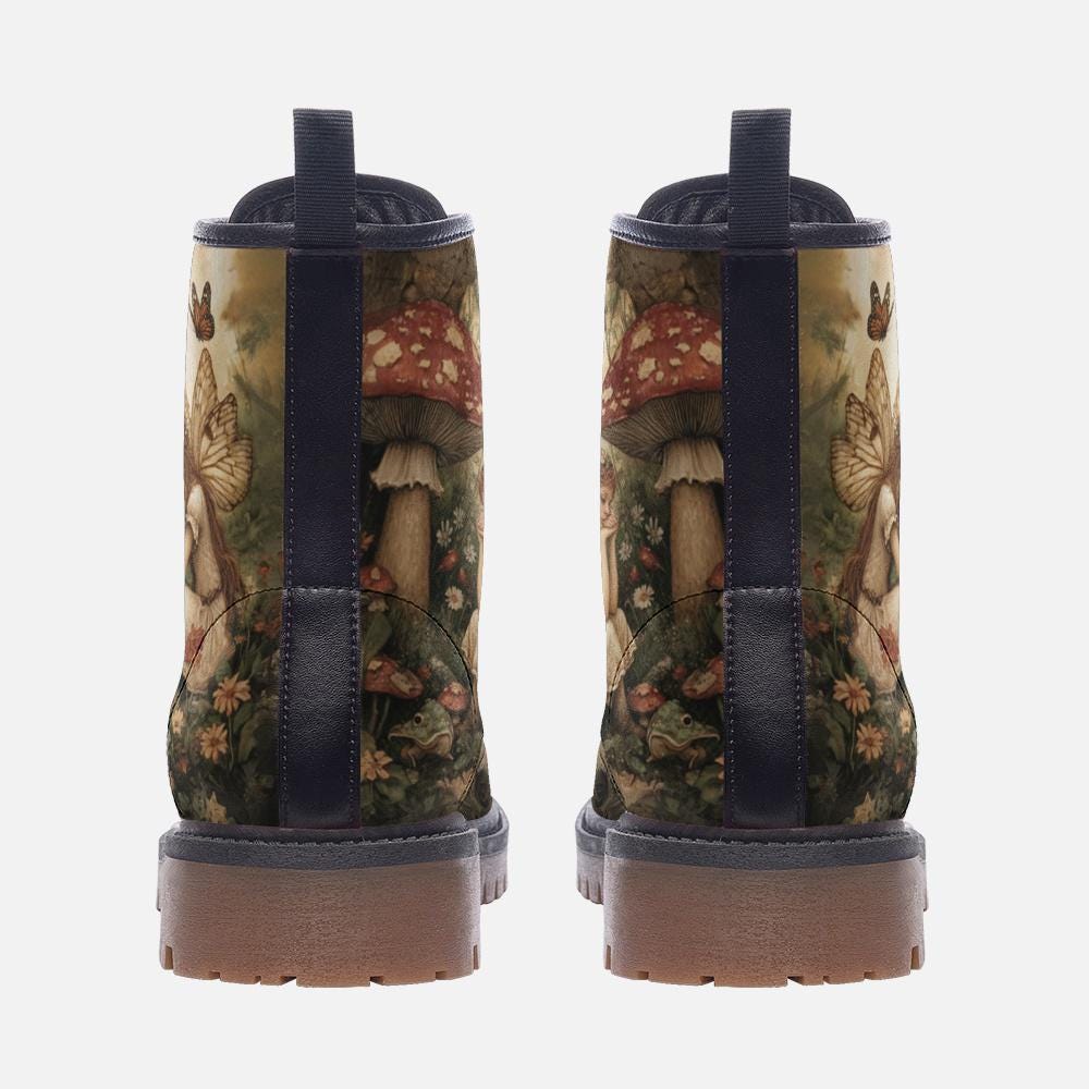 Fairy Boots Cottagecore Boots Fairycore Boots Woodlawn Boots Celestial Forest Casual Vegan Leather Lightweight boots MT