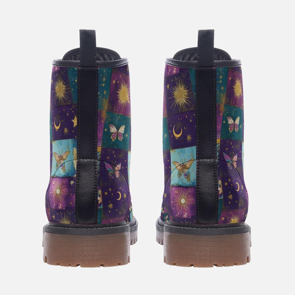 Unique Vegan Bohemian Ethereal Casual Leather Lightweight boots MT
