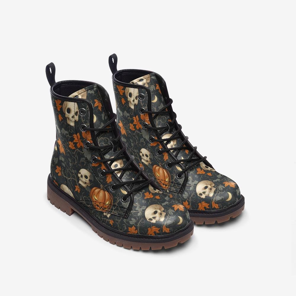 Fall/Halloween Grunge Vegan Leather Lightweight boots