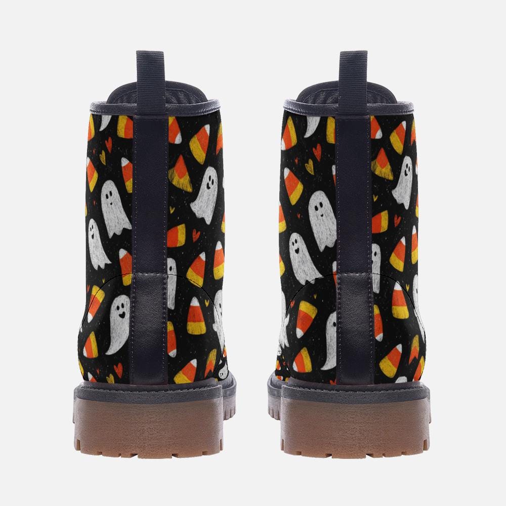 Cute Halloween Pattern Combat Boots