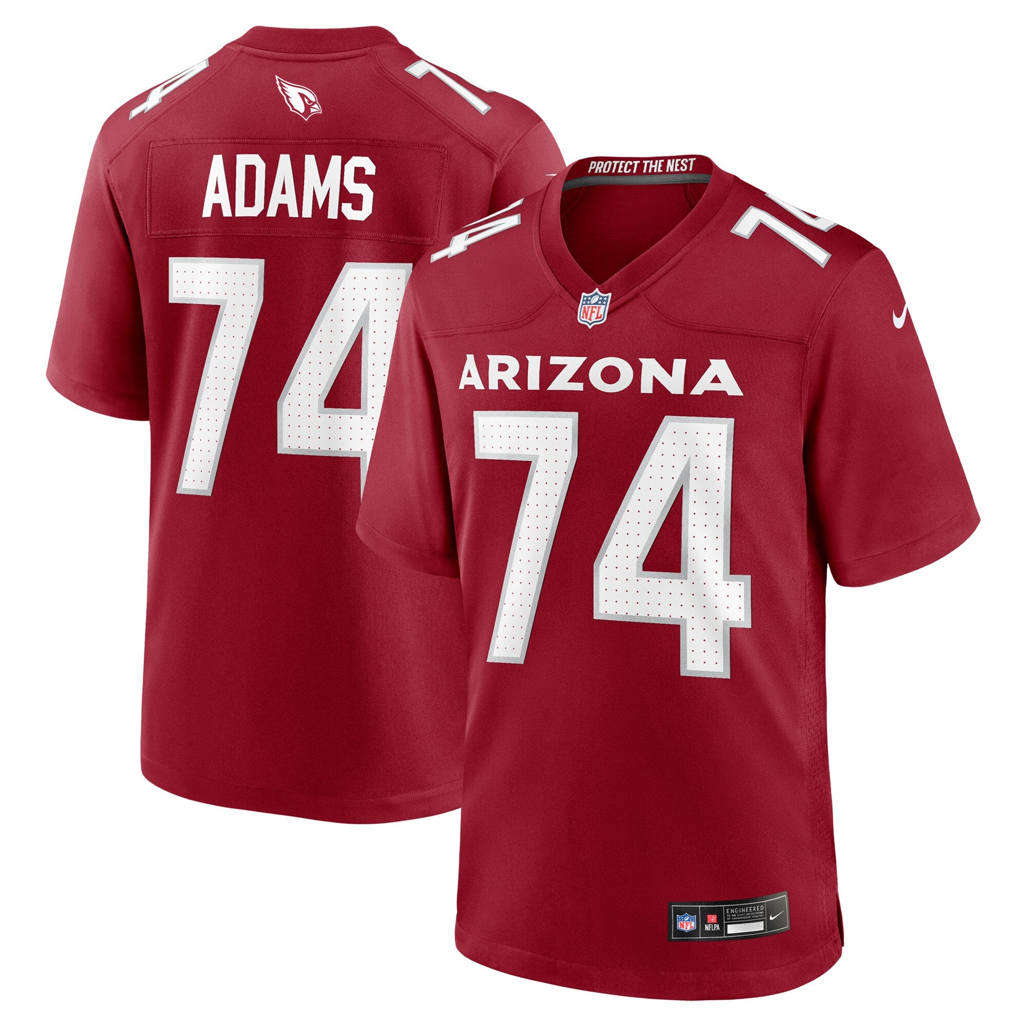 Isaiah Adams Arizona Cardinals Nike Team Game Jersey -  Cardinal