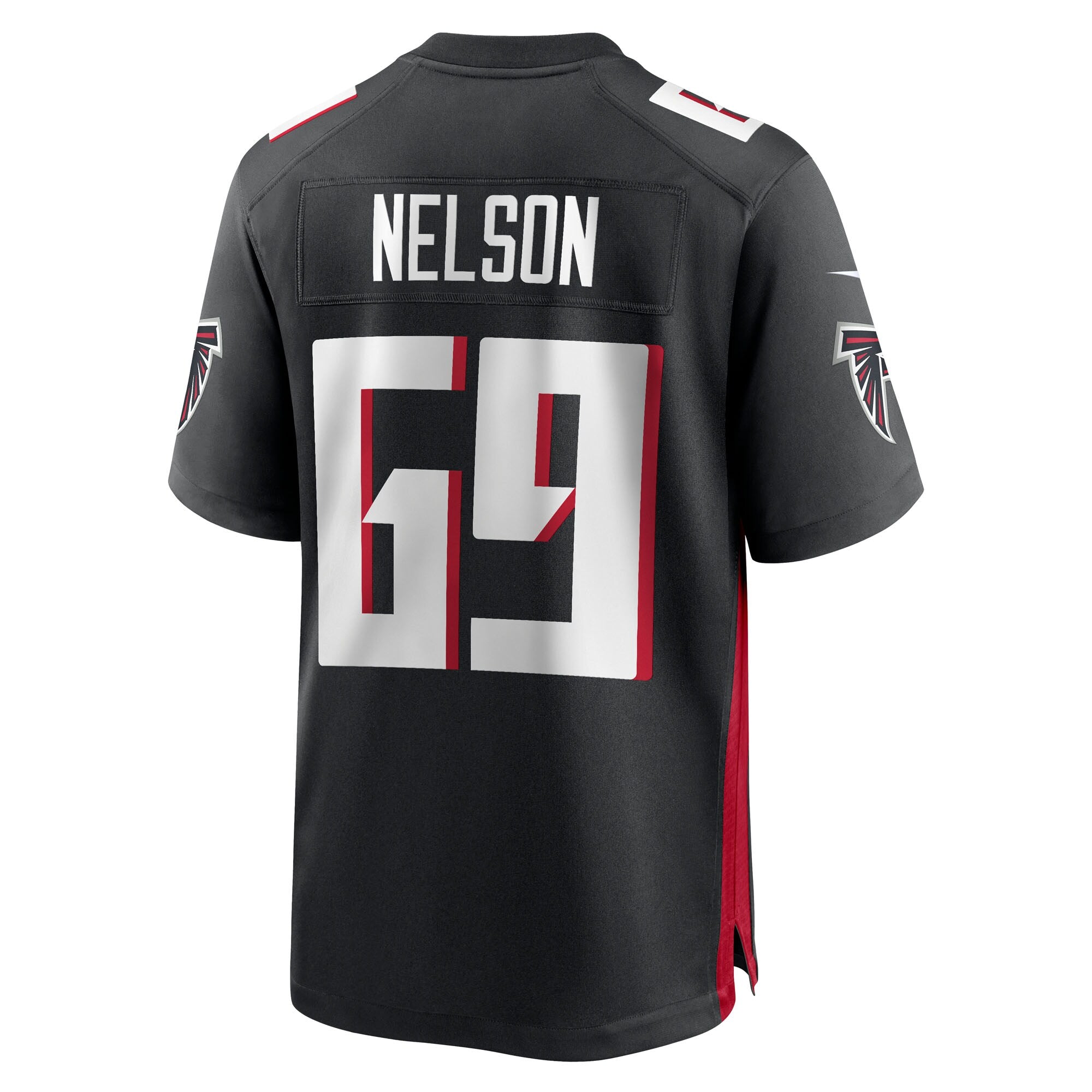Jack Nelson Atlanta Falcons Nike Team Game Jersey -  Black