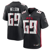 Jack Nelson Atlanta Falcons Nike Team Game Jersey -  Black