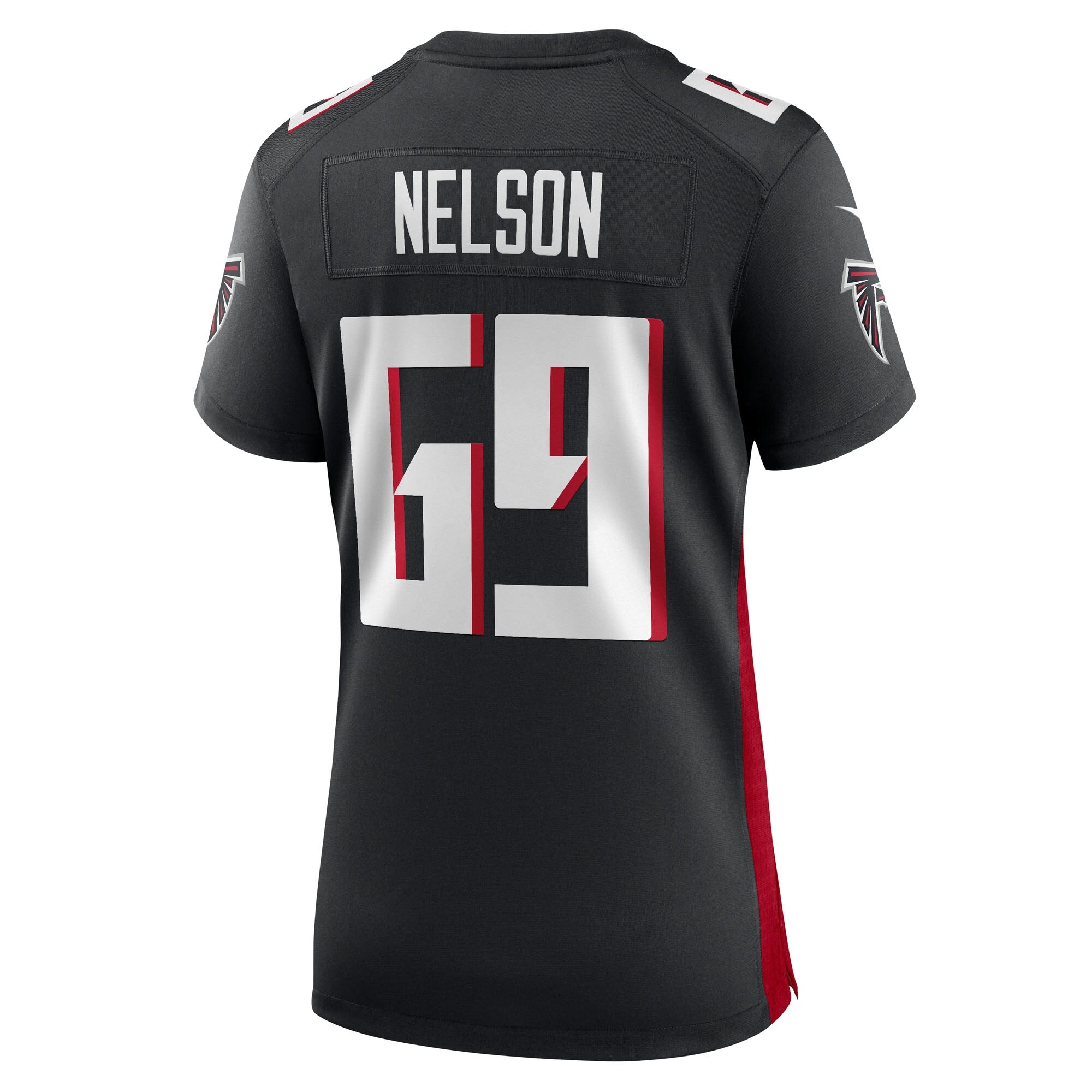 Jack Nelson Atlanta Falcons Nike Women's Team Game Jersey -  Black