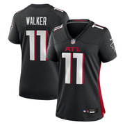 Jalon Walker Atlanta Falcons Nike Women's Team Game Jersey -  Black
