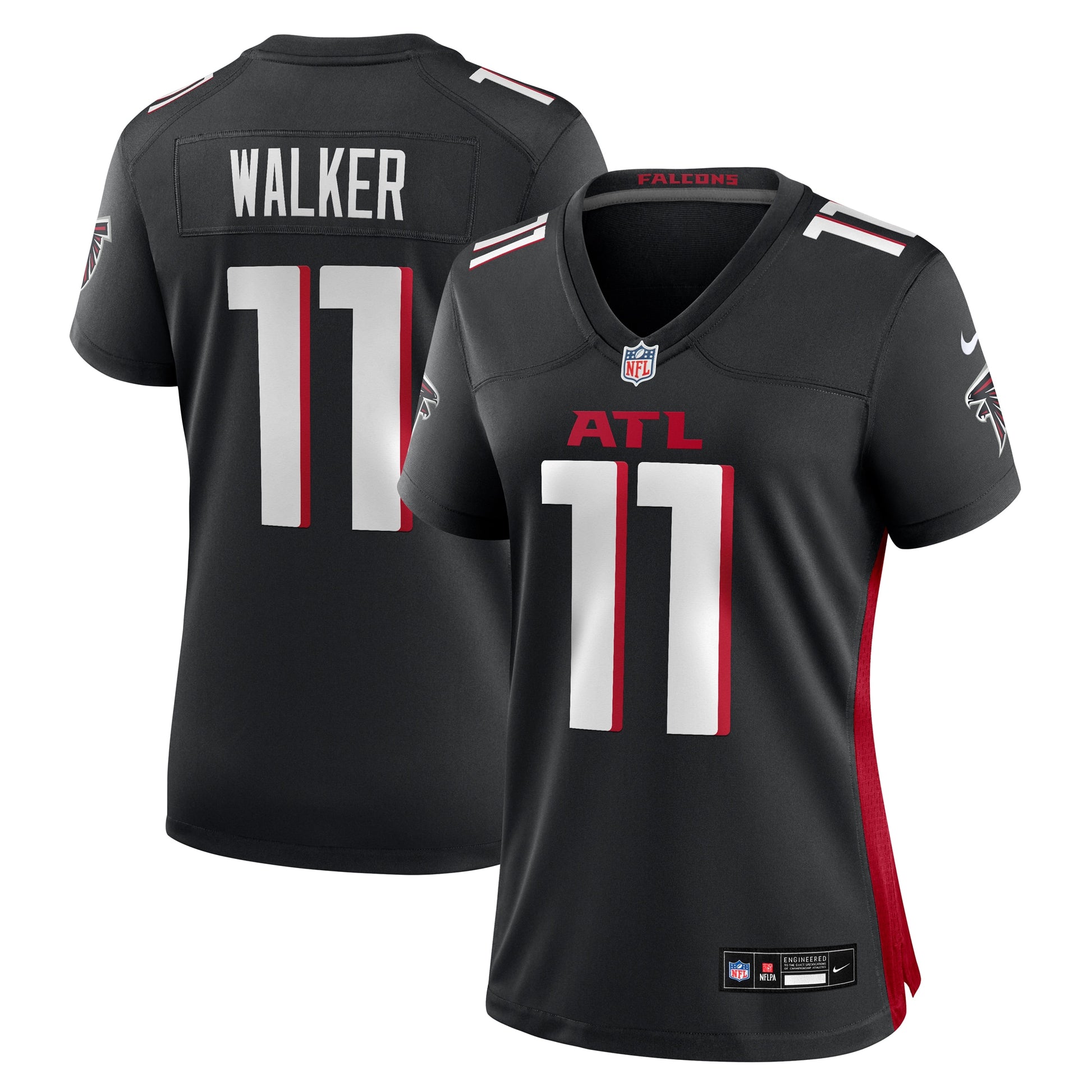 Jalon Walker Atlanta Falcons Nike Women's Team Game Jersey -  Black