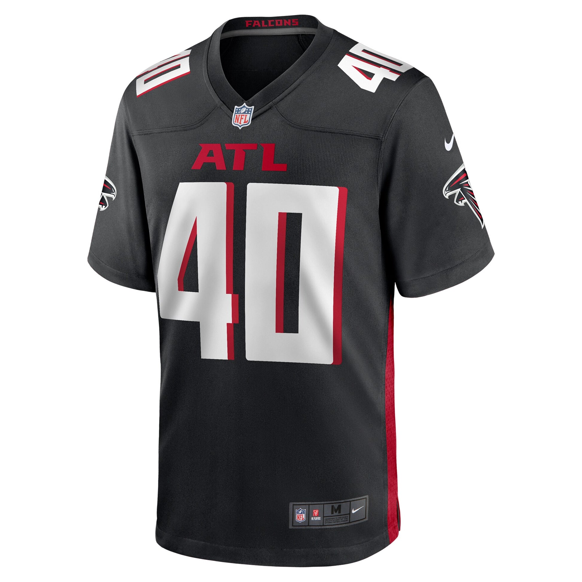 JD Bertrand Atlanta Falcons Nike Team Game Jersey -  Black