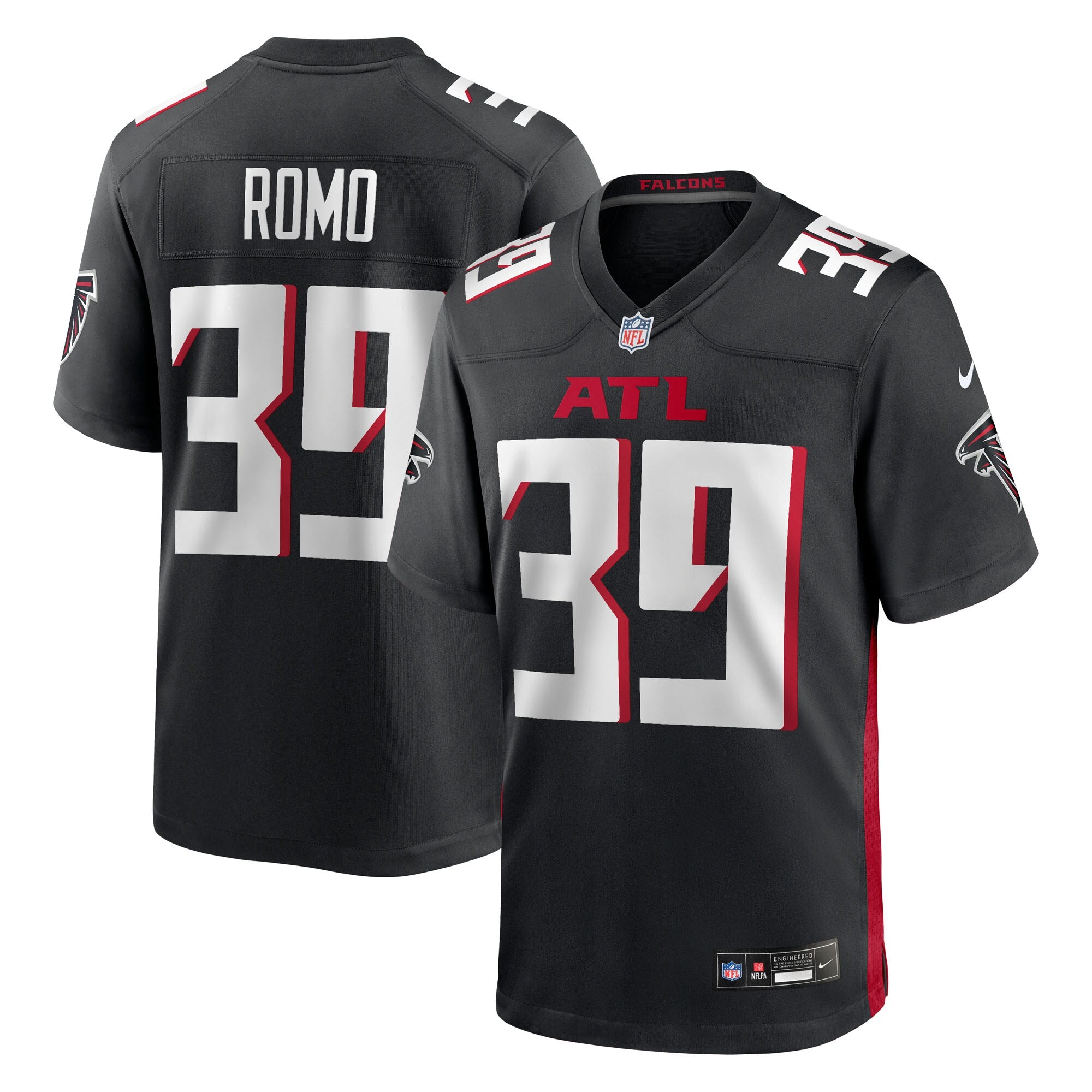 John Parker Romo Atlanta Falcons Nike Team Game Jersey -  Black