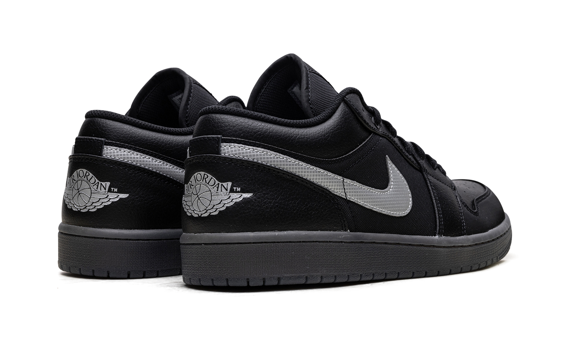Jordan 1 Low "black White Dark Smoke Grey" - 3
