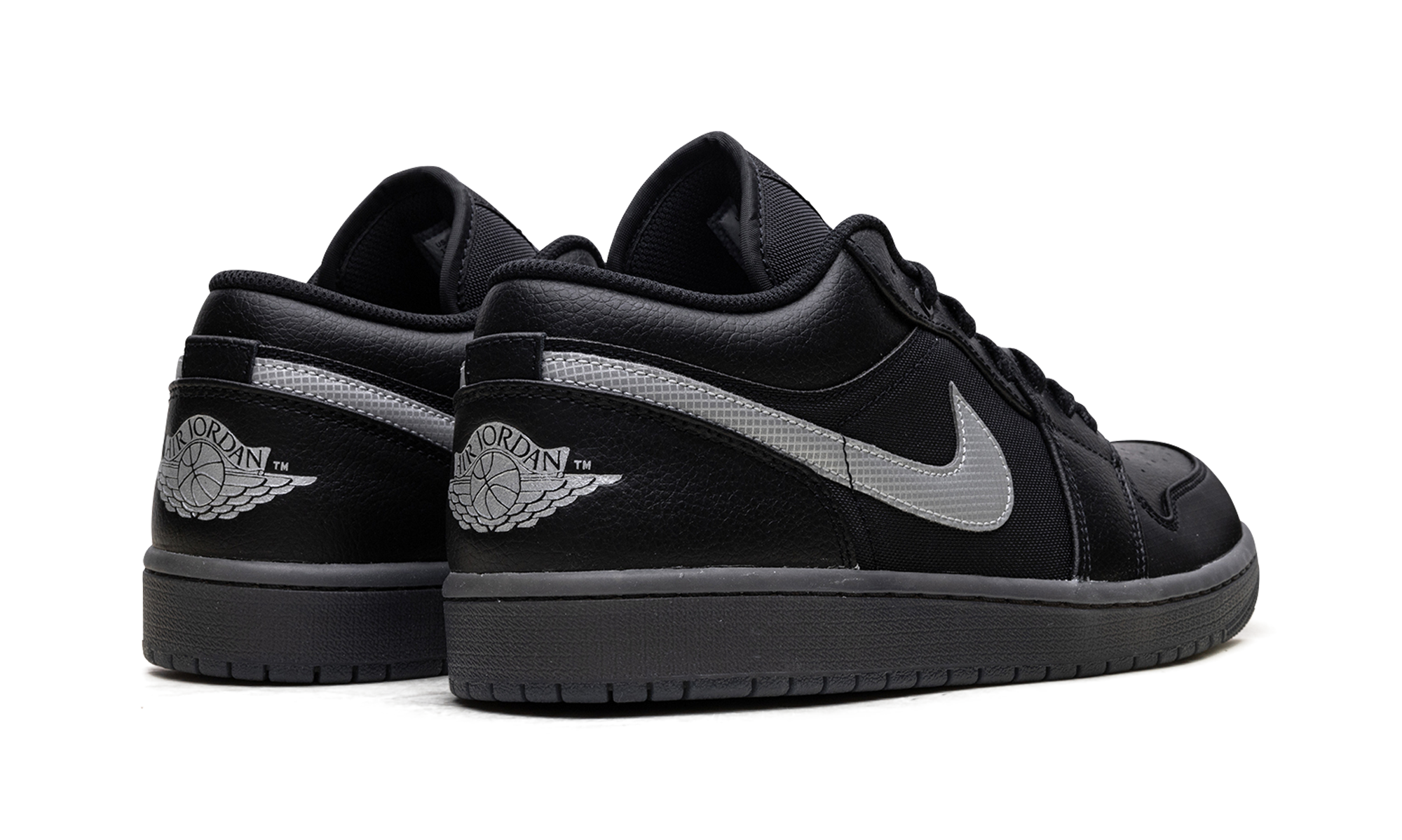 Jordan 1 Low "black White Dark Smoke Grey" - 3