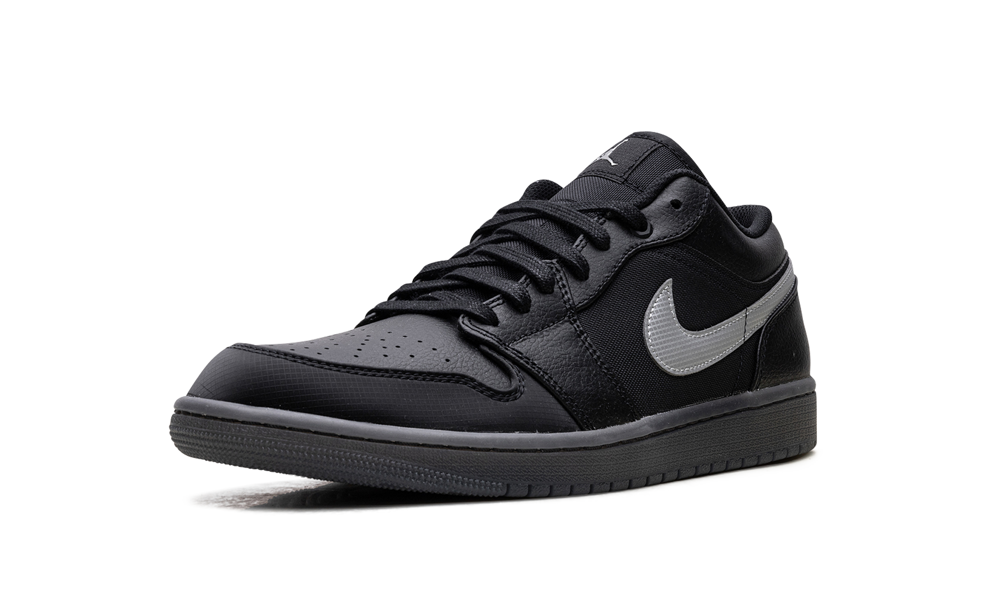 Jordan 1 Low "black White Dark Smoke Grey" - 4
