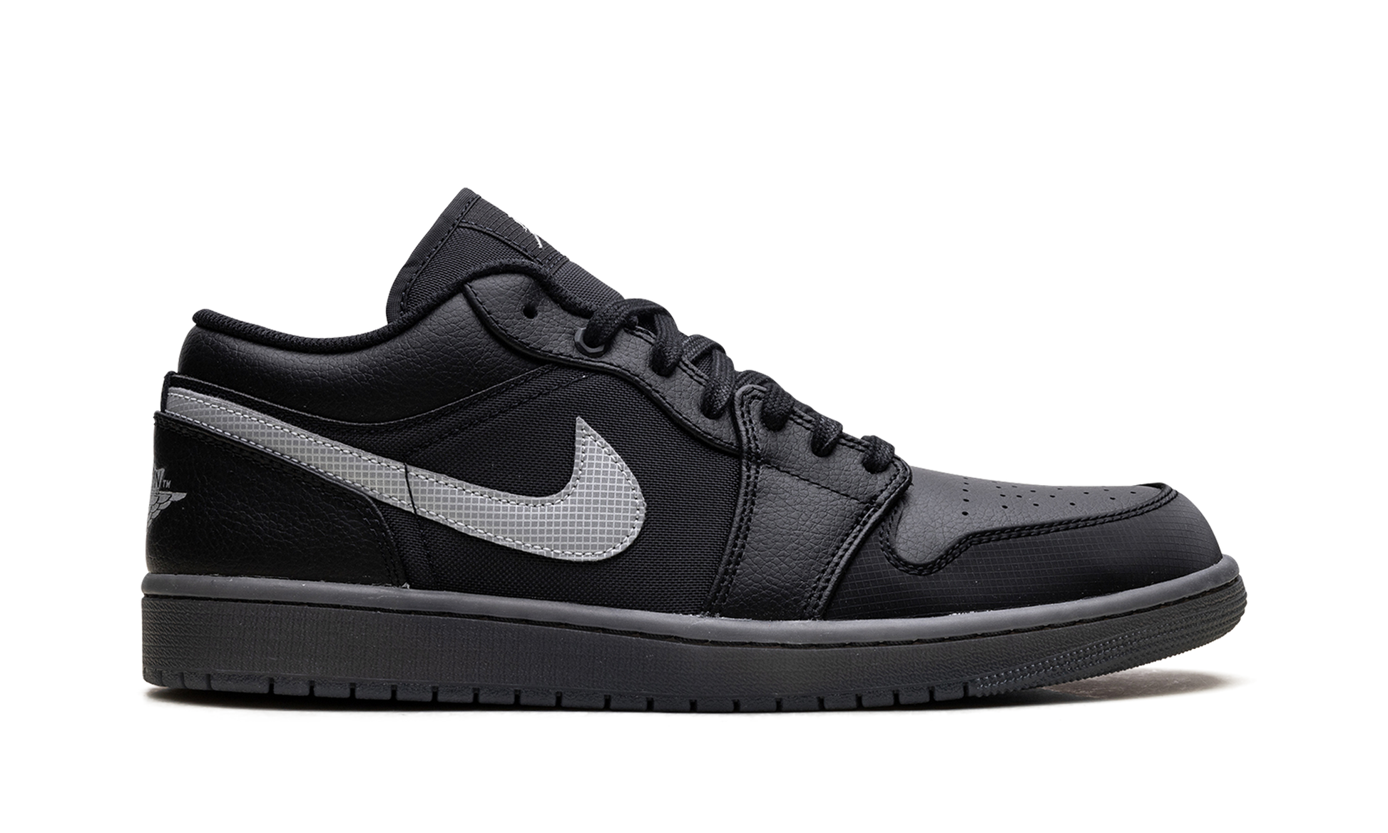 Jordan 1 Low "black White Dark Smoke Grey" - 6