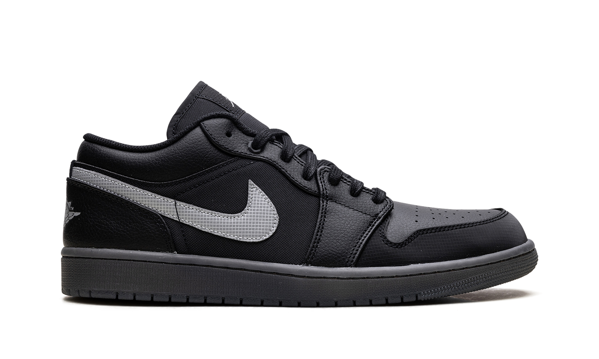 Jordan 1 Low "black White Dark Smoke Grey" - 6