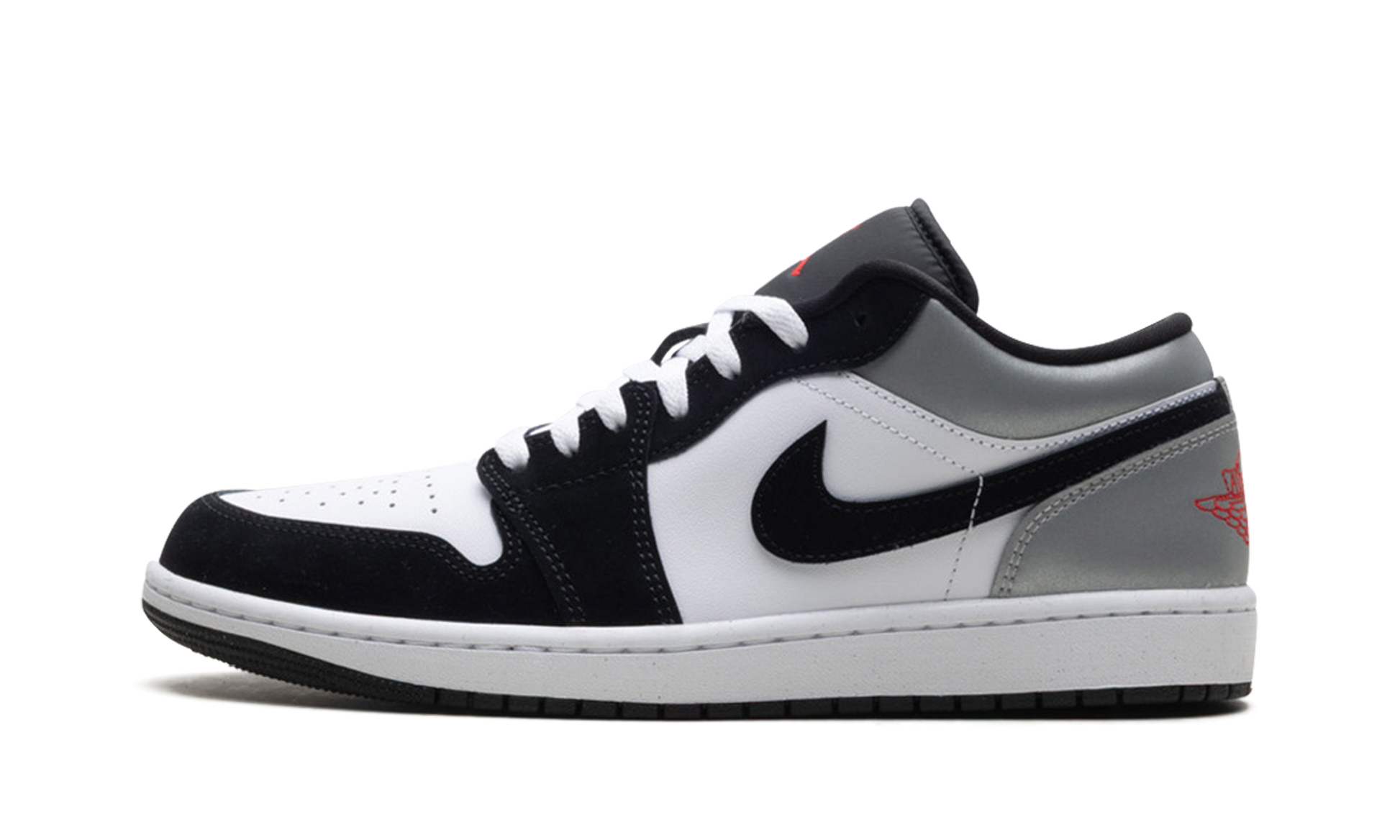 Jordan 1 Low Se "white Fire Red Black Matte Silver" - 1
