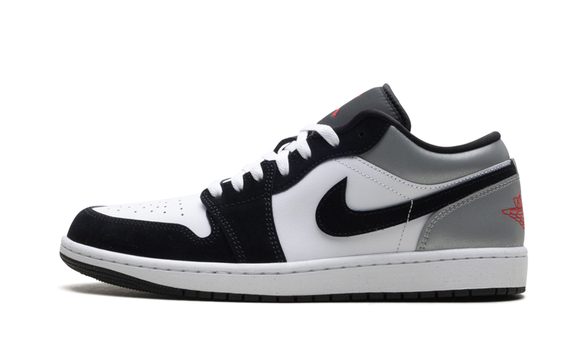 Jordan 1 Low Se "white Fire Red Black Matte Silver" - 1