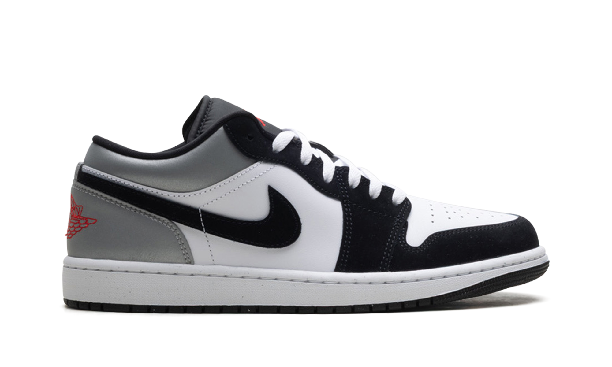 Jordan 1 Low Se "white Fire Red Black Matte Silver" - 6