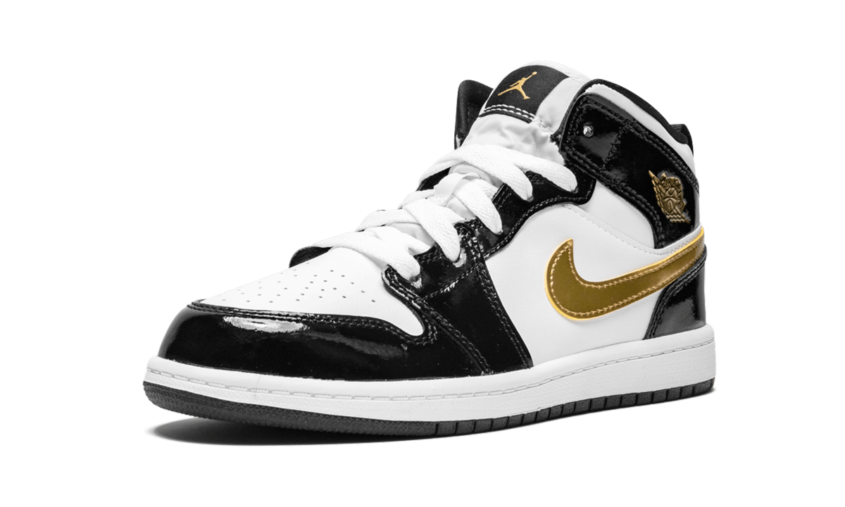 Jordan 1 Mid Se Ps "black/gold" - 4