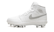 Jordan 1 Mid Td Cleat "white Grey Fog" - 1