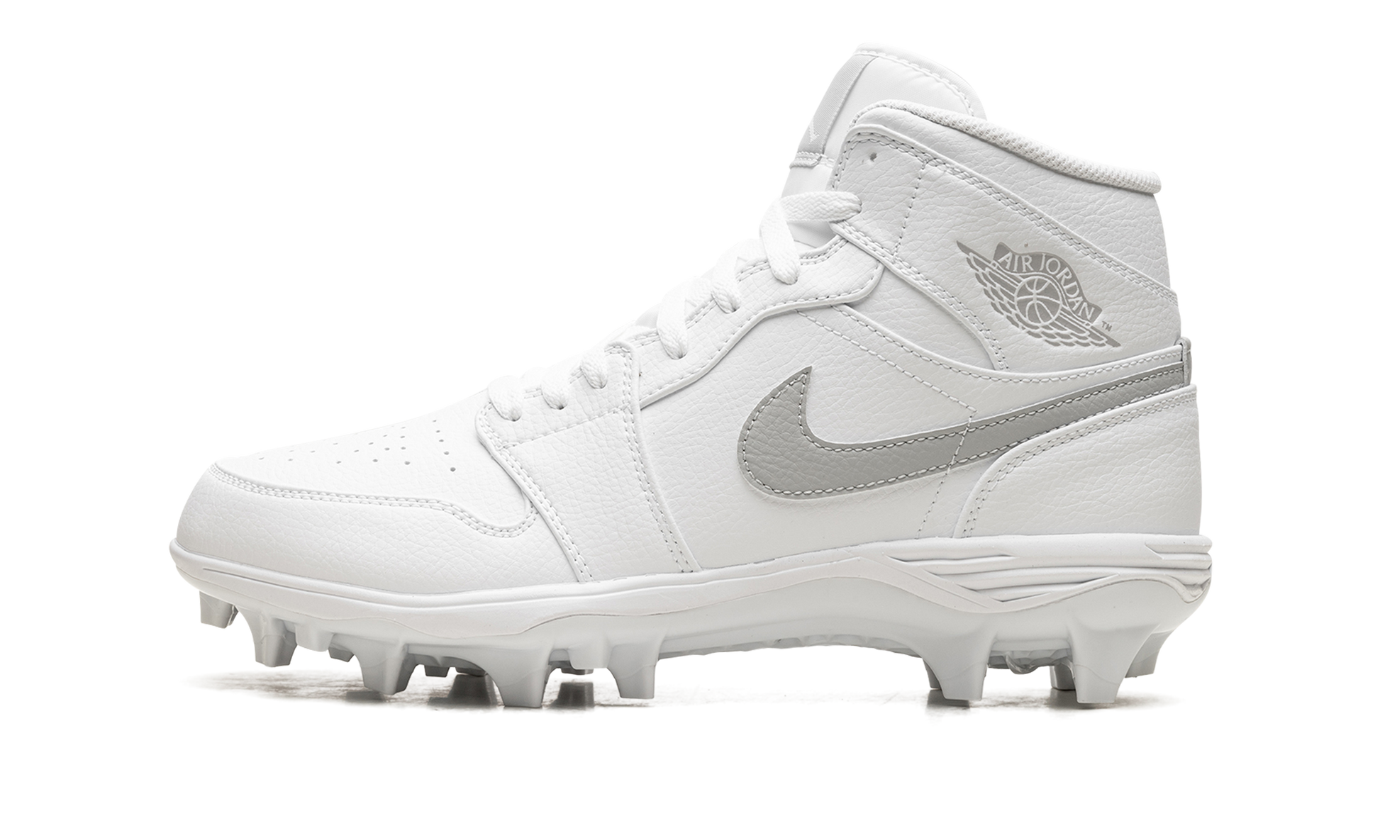 Jordan 1 Mid Td Cleat "white Grey Fog" - 1