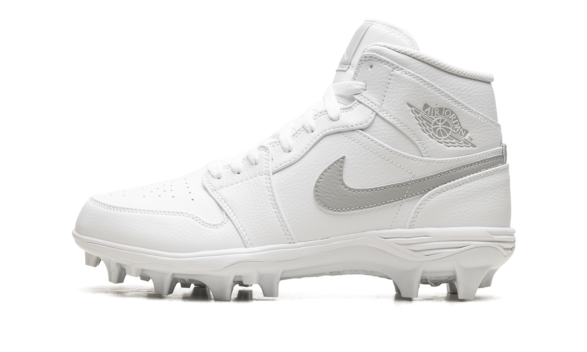 Jordan 1 Mid Td Cleat "white Grey Fog" - 1