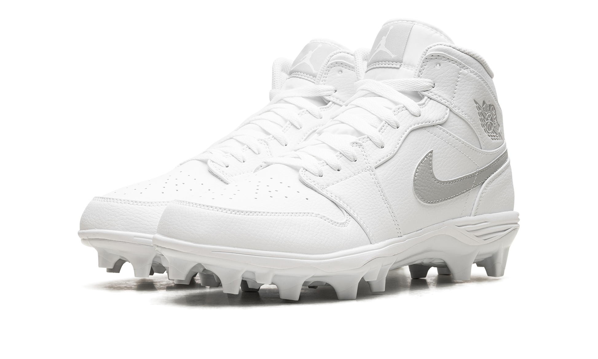 Jordan 1 Mid Td Cleat "white Grey Fog" - 2