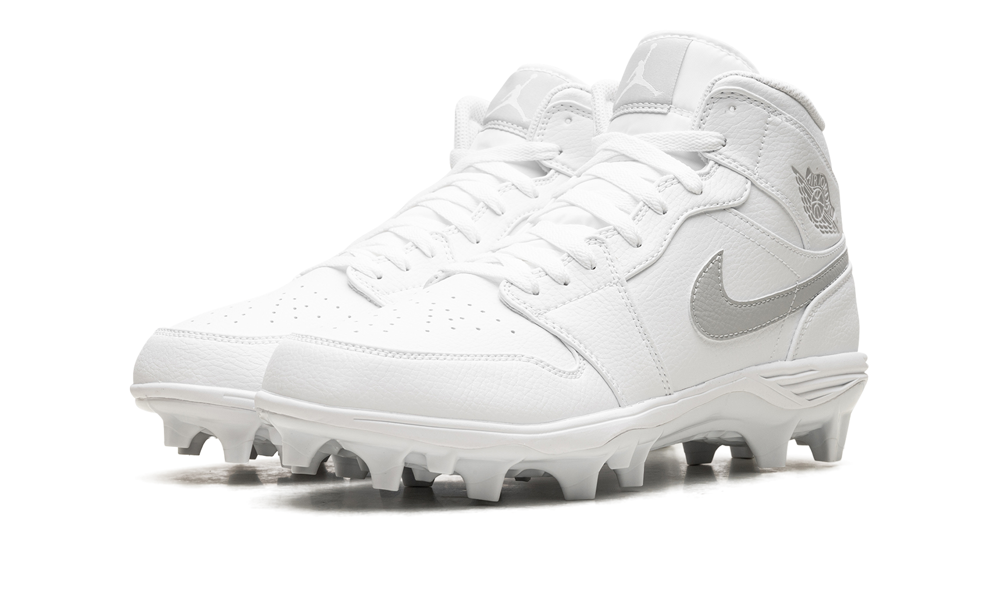 Jordan 1 Mid Td Cleat "white Grey Fog" - 2