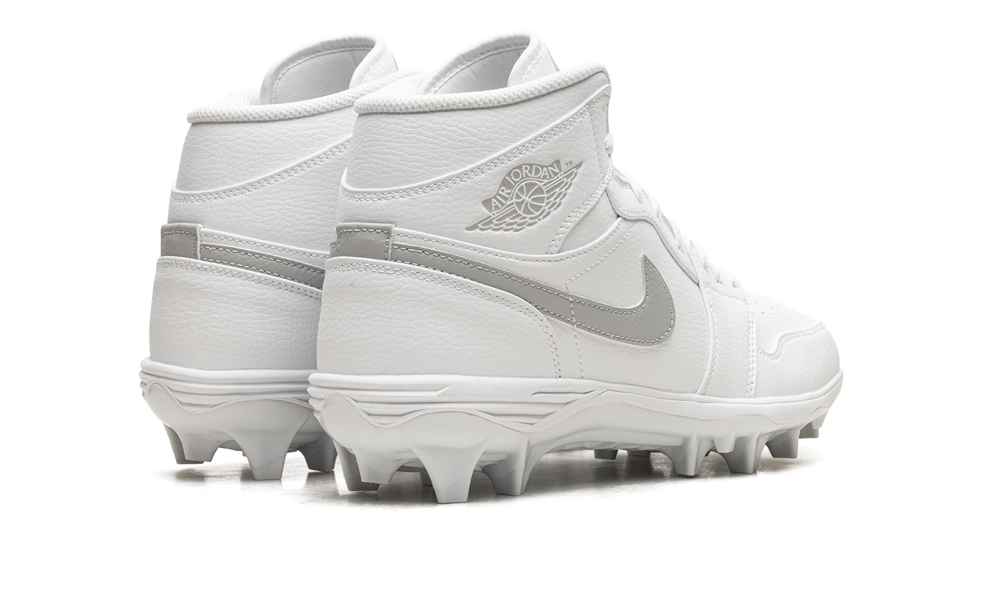Jordan 1 Mid Td Cleat "white Grey Fog" - 3