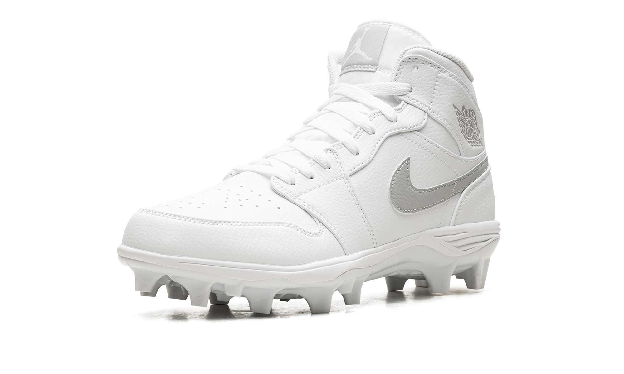 Jordan 1 Mid Td Cleat "white Grey Fog" - 4